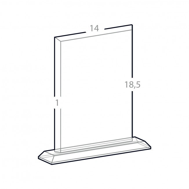 Trofeo Rettangolare in Vetro