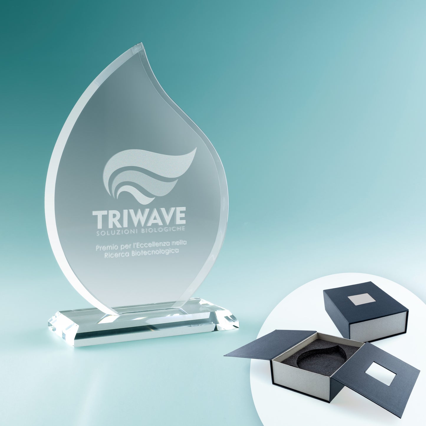 Trofeo in Vetro Fiamma