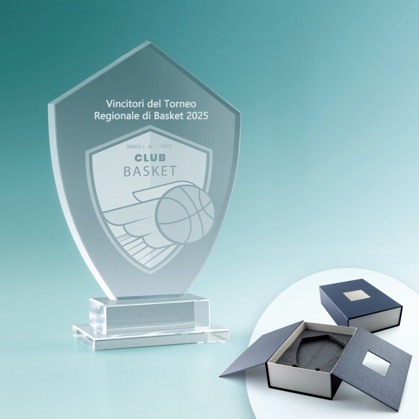 Trofeo in Vetro Emblema
