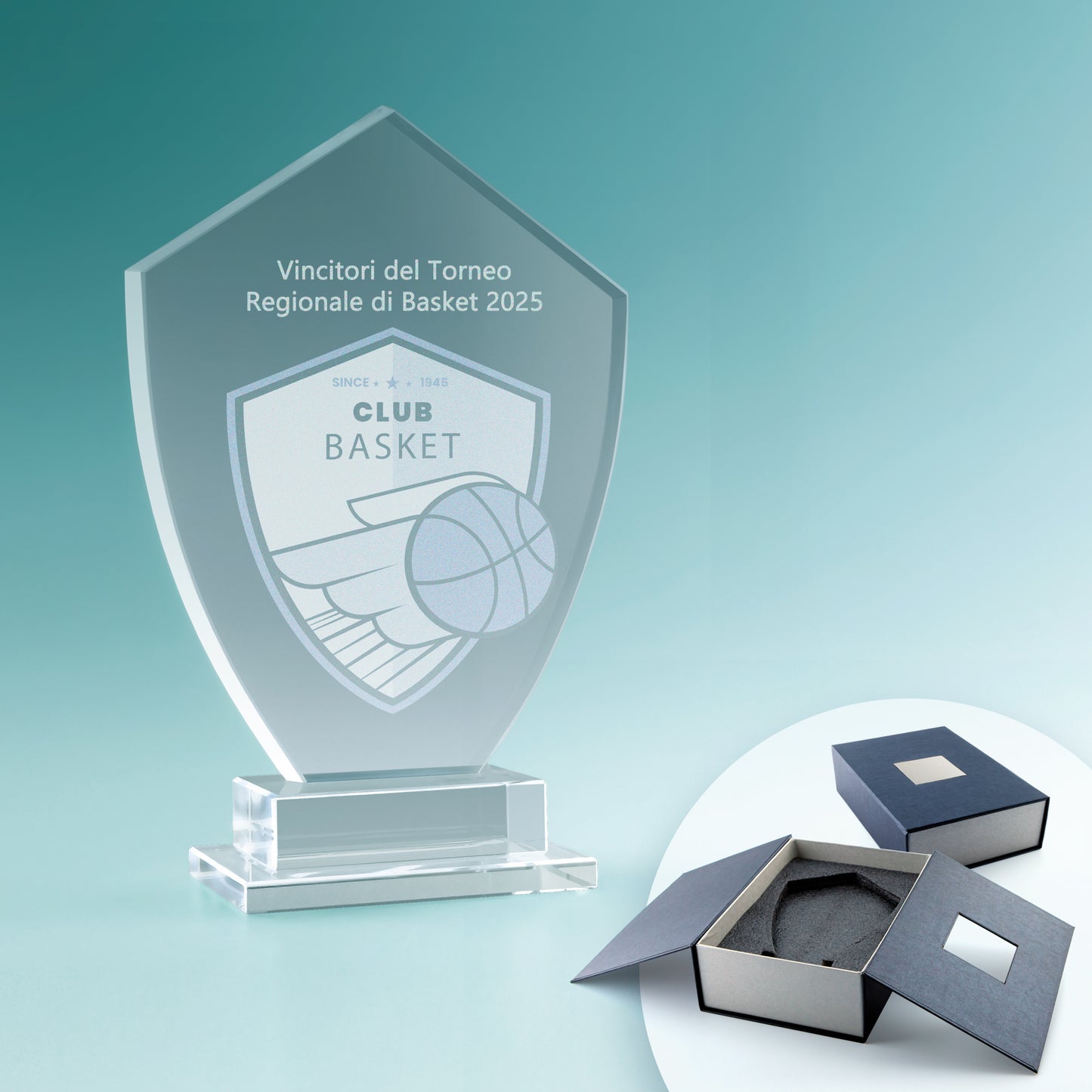 Trofeo in Vetro Emblema