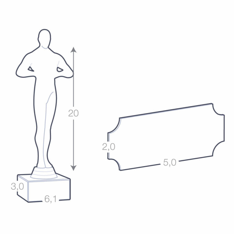 Trofeo Statuetta Oscar