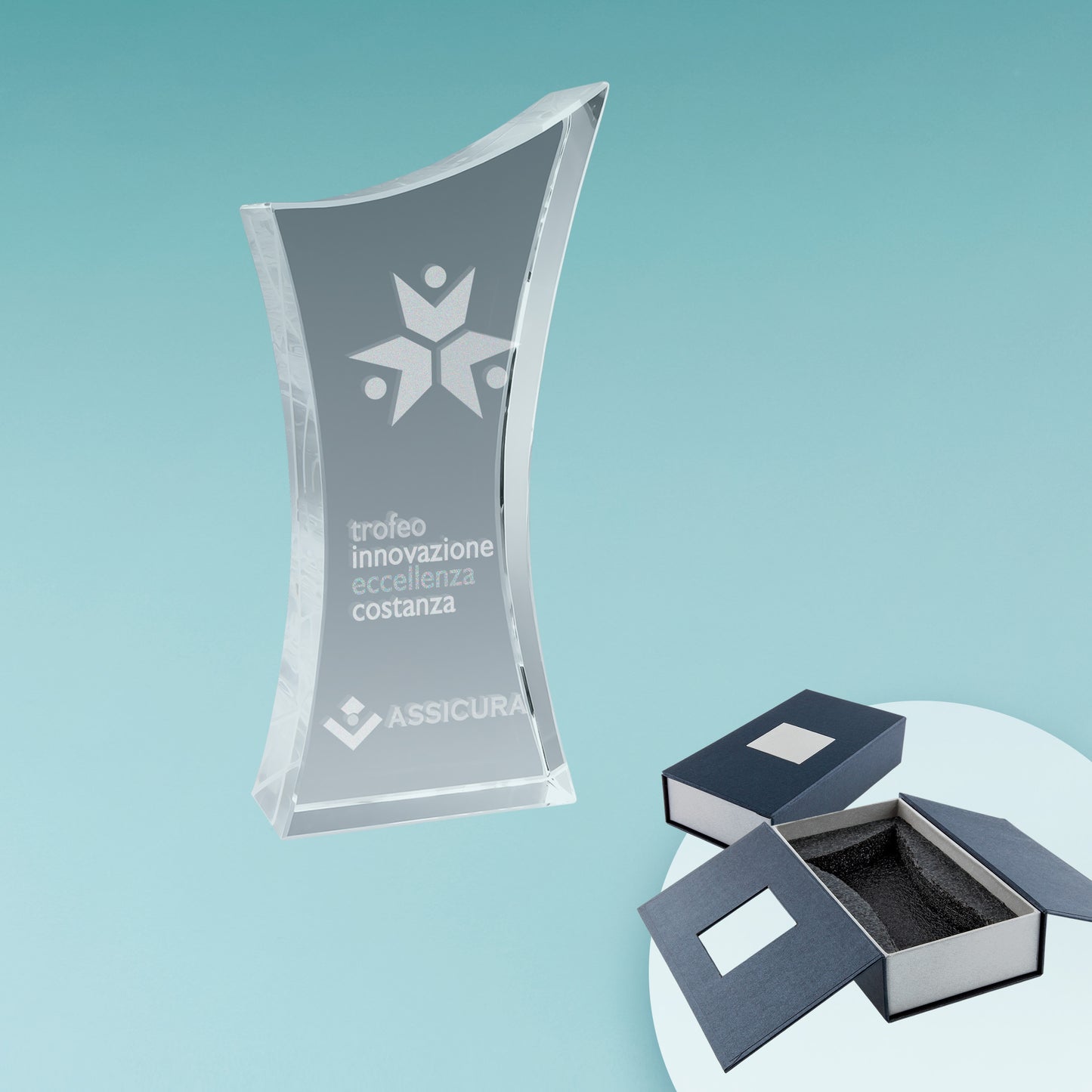 Trofeo in Vetro Elégant