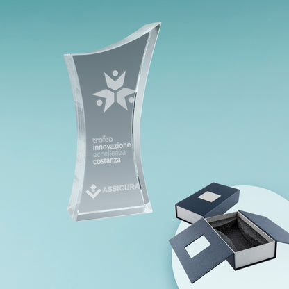 Trofeo in Vetro Elégant