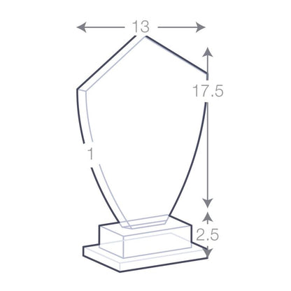 Trofeo in Vetro Emblema