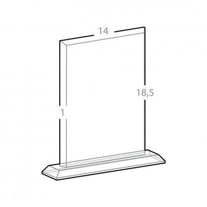 Trofeo Rettangolare in Vetro