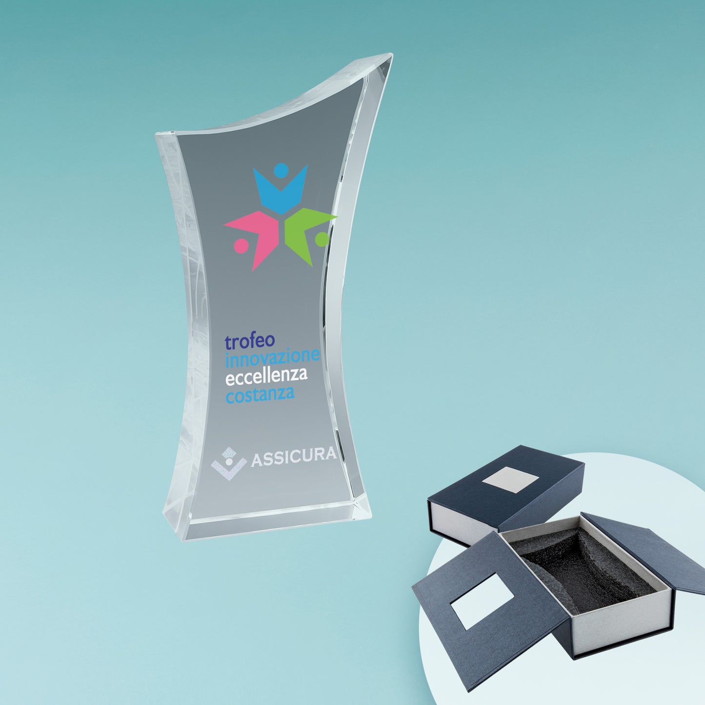 Trofeo in Vetro Elégant