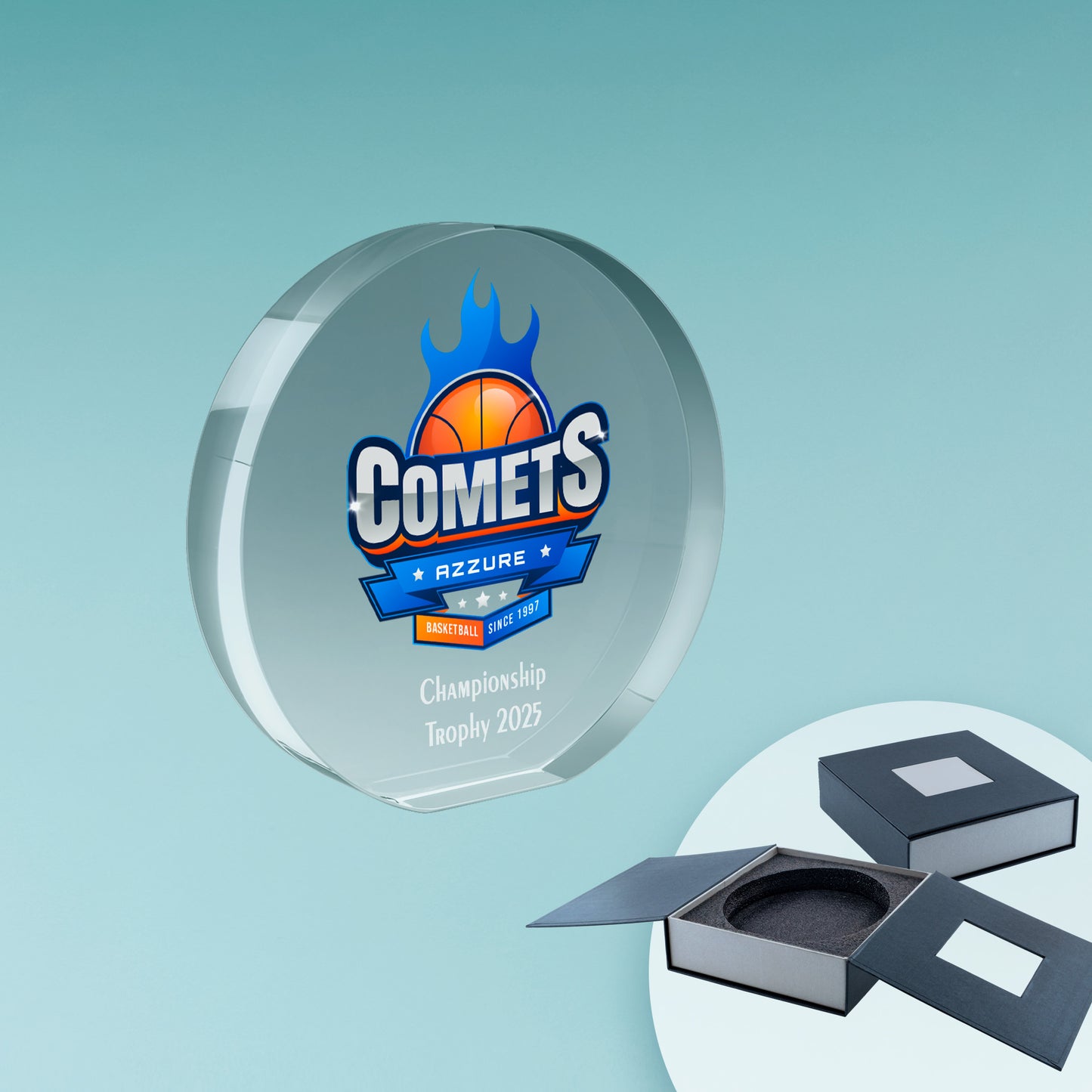 Trofeo Rotondo in Vetro Moon