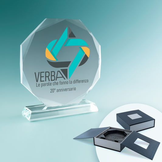 Trofeo in Vetro Sunflower