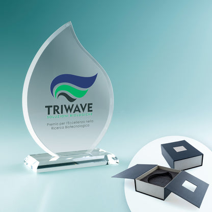 Trofeo in Vetro Fiamma