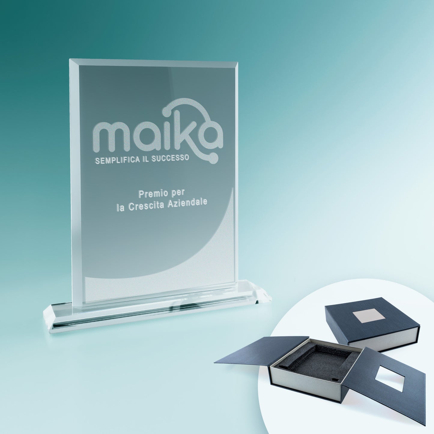 Trofeo Rettangolare in Vetro