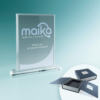 Trofeo Rettangolare in Vetro