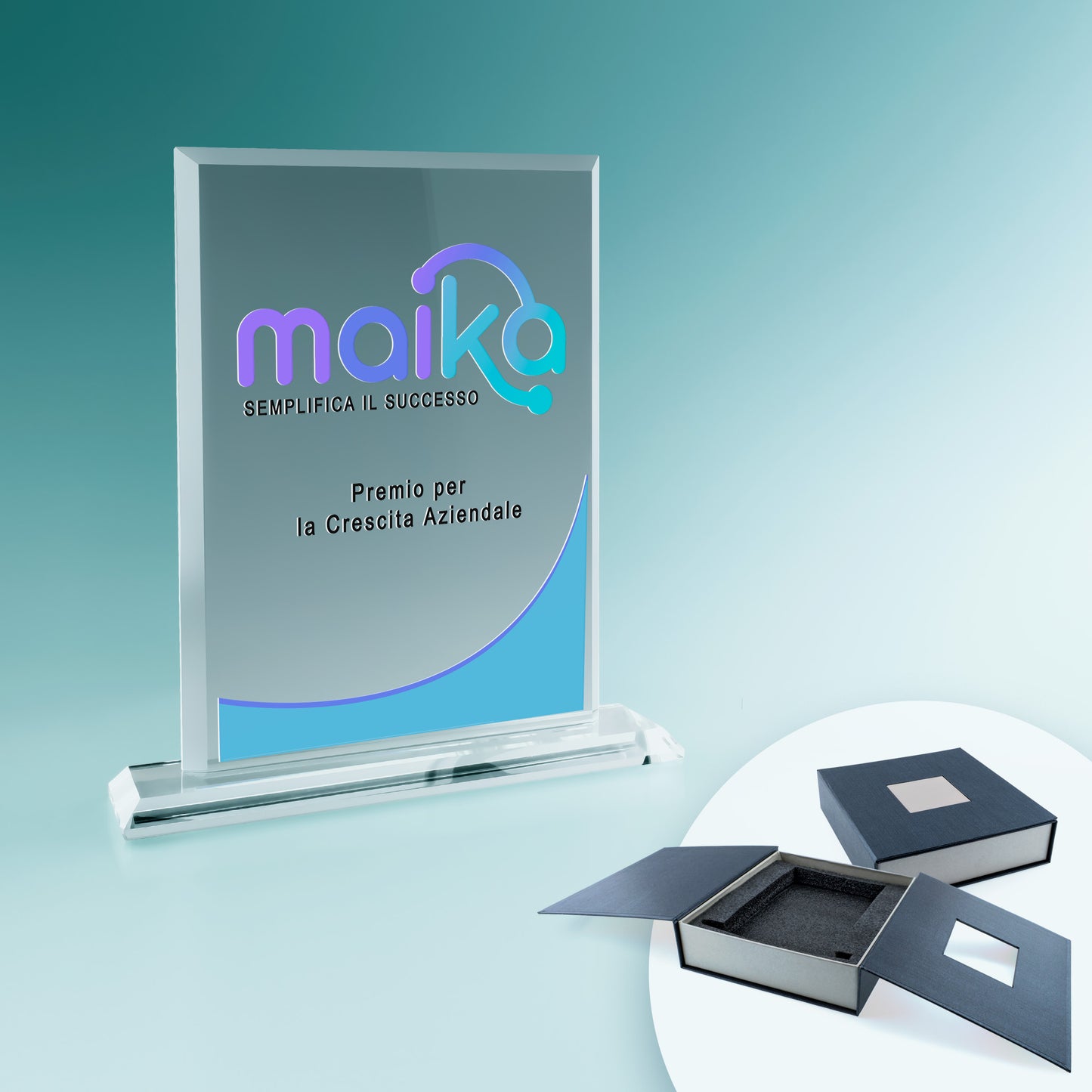 Trofeo Rettangolare in Vetro