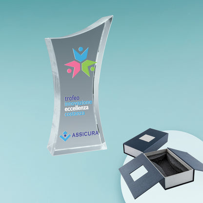 Trofeo in Vetro Elégant