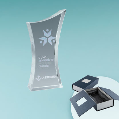 Trofeo in Vetro Elégant