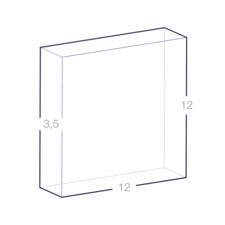 Trofeo in Vetro Quadrato Square