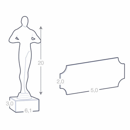 Trofeo Statuetta Oscar
