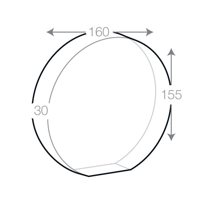 Trofeo Rotondo in Vetro Moon